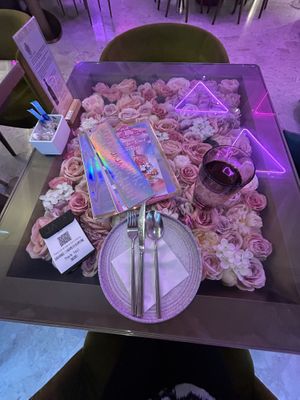 Beautiful place setting  at JAJA in Hong Kong Island