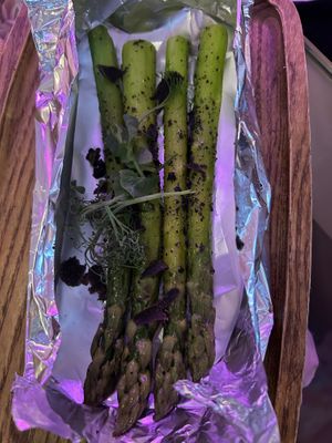 Super yummy asparagus side!  at JAJA in Hong Kong Island