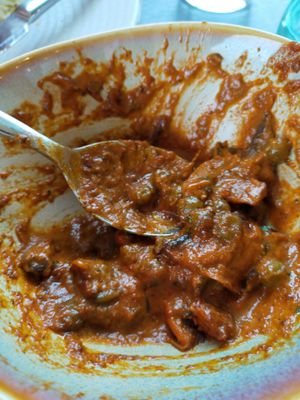 Mushroom and peas! at Kohlis Waterfront Indian Restaurant in Batemans Bay