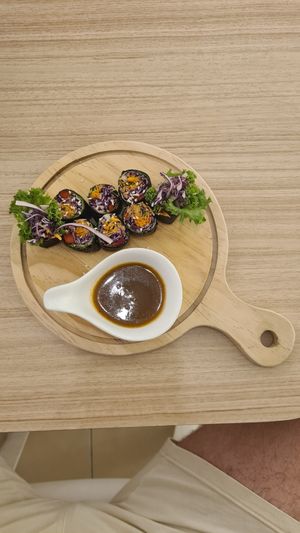 Vegetable sushi without rice. at The Leaf 绿叶坊 - Georgetown in Penang