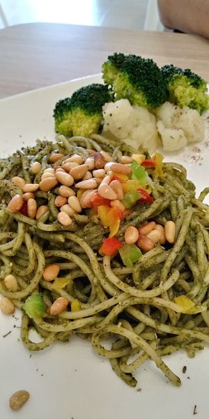 3/2/2018 Basil & pine nut spaghetti - RM11.90 at The Leaf 绿叶坊 - Georgetown in Penang