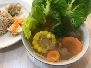 Chinese herbal soup with rice at The Leaf 绿叶坊 - Georgetown in Penang