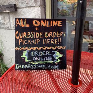 Curbside pickup  at Soma in Bloomington