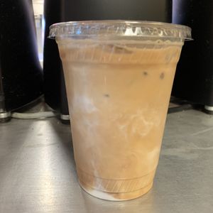 Iced soy latte! Yum. at Soma in Bloomington