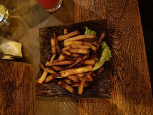 Sweet potato fries at Eco Taste in Gerokgak