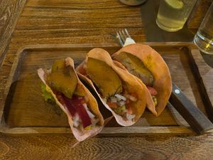 Vegan tacos at Eco Taste in Gerokgak
