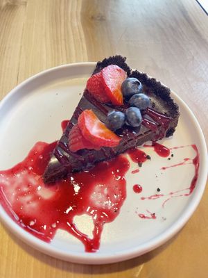 Tarta de chocolate   at Changos Veganos in Mexico City