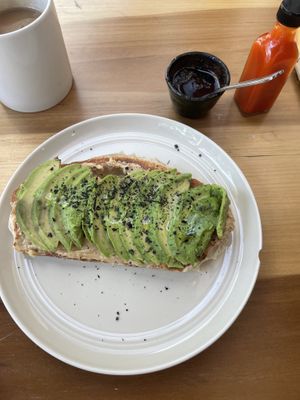 Avocado toast  at Changos Veganos in Mexico City