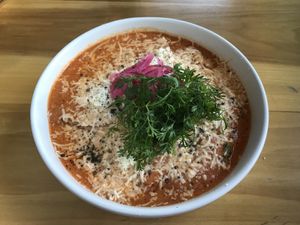 Enchiladas suizas  at Changos Veganos in Mexico City