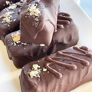 Choc hazelnut raw brownies (vegan) at Wild Rose Cottage in Ipswich