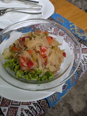 Pickled salad at Sadrvan in Mostar