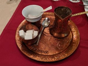 Bosnian coffee at Sadrvan in Mostar