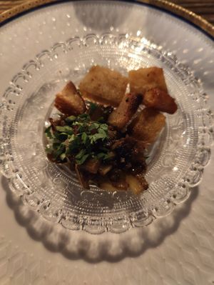 Pita met heerlijk gemaakte knoflook at Restaurant à la Damaris in Zaltbommel