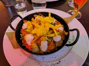 Polenta pasta at La Meskla in Graz