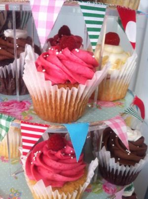 Amazing wedding cupcakes. at Hannah Banana Bakery in Southampton
