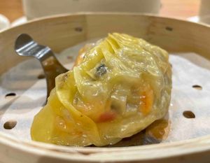 Soup Dumpling with Bamboo Pith 竹笙灌湯餃 at Via Vegetarian Restaurant - 維亞軒素食 in Kowloon