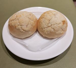 (Vegetarian) Baked BBQ Pork Buns 雪山叉燒餐包 at Via Vegetarian Restaurant - 維亞軒素食 in Kowloon
