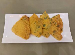 (Vegetarian) 8209 Scrambled Eggs with Bitter Melon 涼瓜菜甫煎蛋 at Via Vegetarian Restaurant - 維亞軒素食 in Kowloon