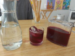 Dragon blood tea at Ls' Kitchen in Chiang Mai