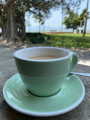 Nice scenery -earl grey tea on almond  at Happy Place  in North Ward