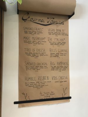toastie menu  at Grumbling Goose in Belgrave
