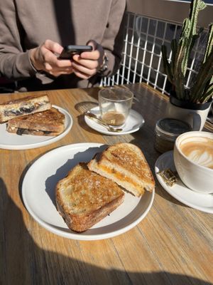 Magic Mushroom, Chunky Pumpkin, Oat Macchiato & Oat Flat Whitee  at Grumbling Goose in Belgrave