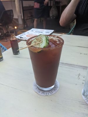 Bloody mary at La Negra in Bucerias