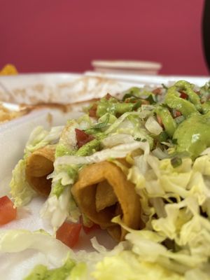 Vegan Flautas   at Ajua! in Los Banos