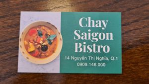  at Chay Saigon Bistro in Ho Chi Minh City