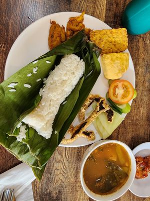 Nasi timbel at Vegetarian Long Life in Tangerang