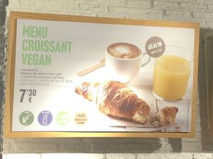 Vegan croissant offer   at Deli&Cia - OPO in Porto