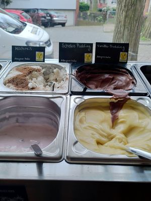 Vegan pudding at Café May - Wandsbek in Hamburg