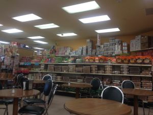 Dining area at Rani's World Foods in Las Vegas