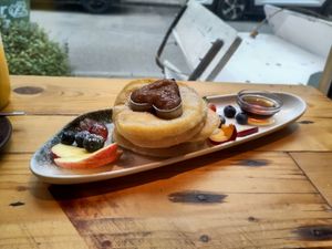 Vegan pancakes at togather in Munich