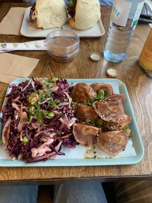 Japanese cabbage and dumplings   at han west in Berlin