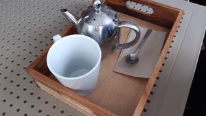 tea serving at Middle Country Café in Cloughjordan