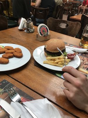 Vegetarian burger   at St. Patrick in Skopje