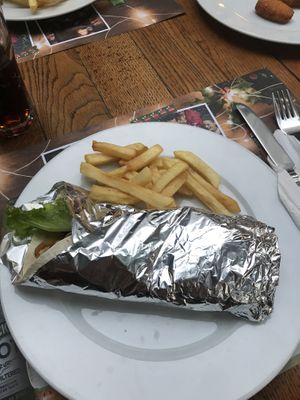 Seitan burger   at St. Patrick in Skopje