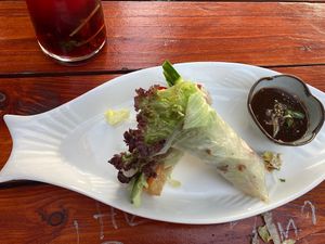 Sommerrollen mit Hoisin Soße   at Veganam in Kiel
