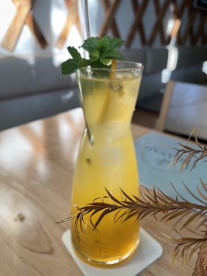 Mango/ passionfruit lemonade  at Veganam in Kiel