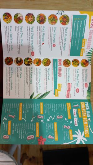 Menu at Toasty in Aix-en Provence