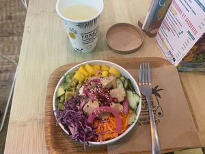 Vegan Bowl with tofu   at Toasty in Aix-en Provence
