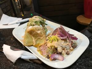 Vegetarian Santa Fe Burrito at Taco's Jam in Skopje