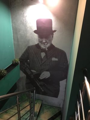 Wall decor at Taco's Jam in Skopje