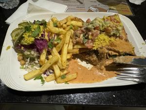 Vegan Quesadilla with extra guacamole   at Taco's Jam in Skopje