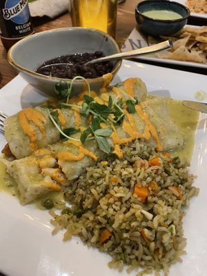 Enchiladas el vegan   at LUNA Mexican Kitchen in Campbell