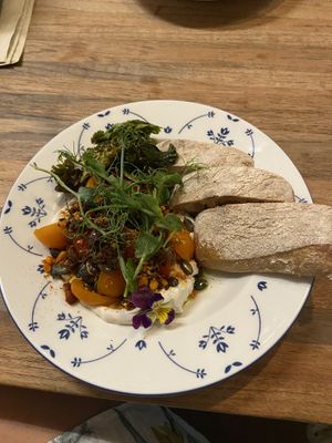 Turkish “eggs” chipotle style (vegan)  at Håndbakt in Oslo