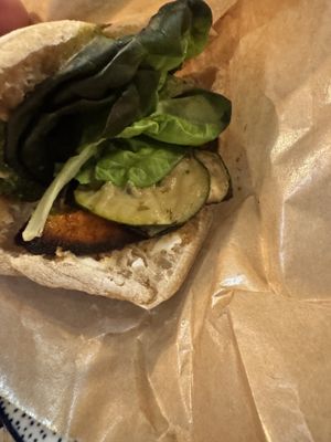 Vegan sandwich   at Håndbakt in Oslo