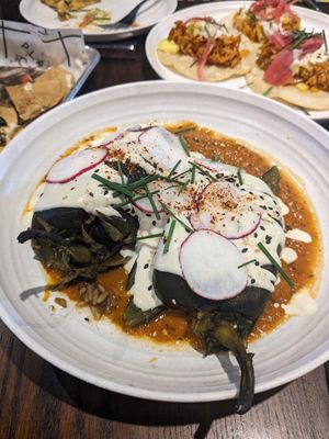 Chile relleno at Besina in Providence