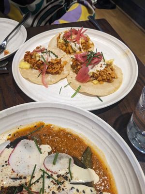 Pastor tacos at Besina in Providence